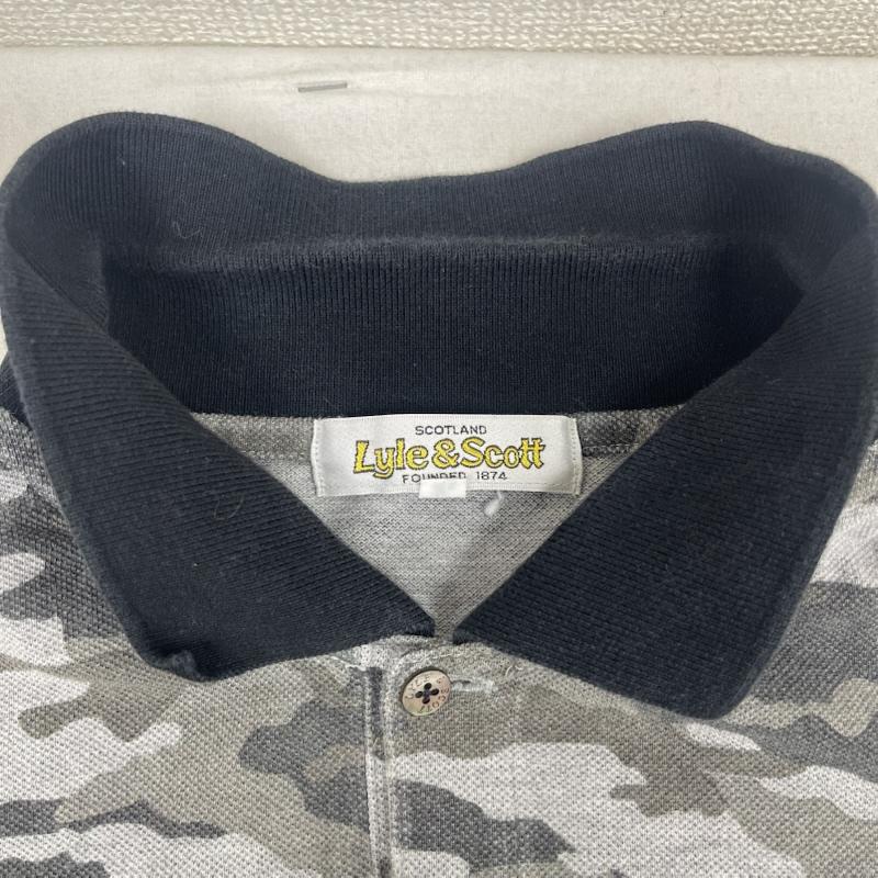 古着 USED ポロシャツ 半袖 Lyle & Scott 半袖 カモフラ 迷彩柄 ポロシャツ lsa-10a-est-pl05 XL 灰 / グレー / gray メンズ USED 古着 中古 50167302