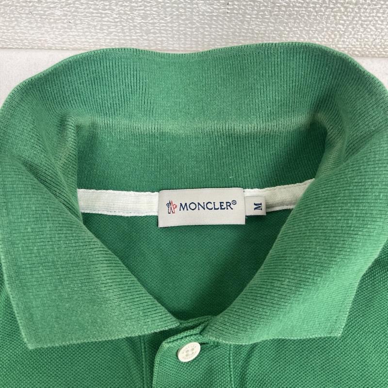 モンクレール MONCLER ポロシャツ 半袖 ロゴ ワッペン刺繍 半袖 ホワイトライン ポロシャツ M 緑 / グリーン / green メンズ USED 古着 中古 50167304