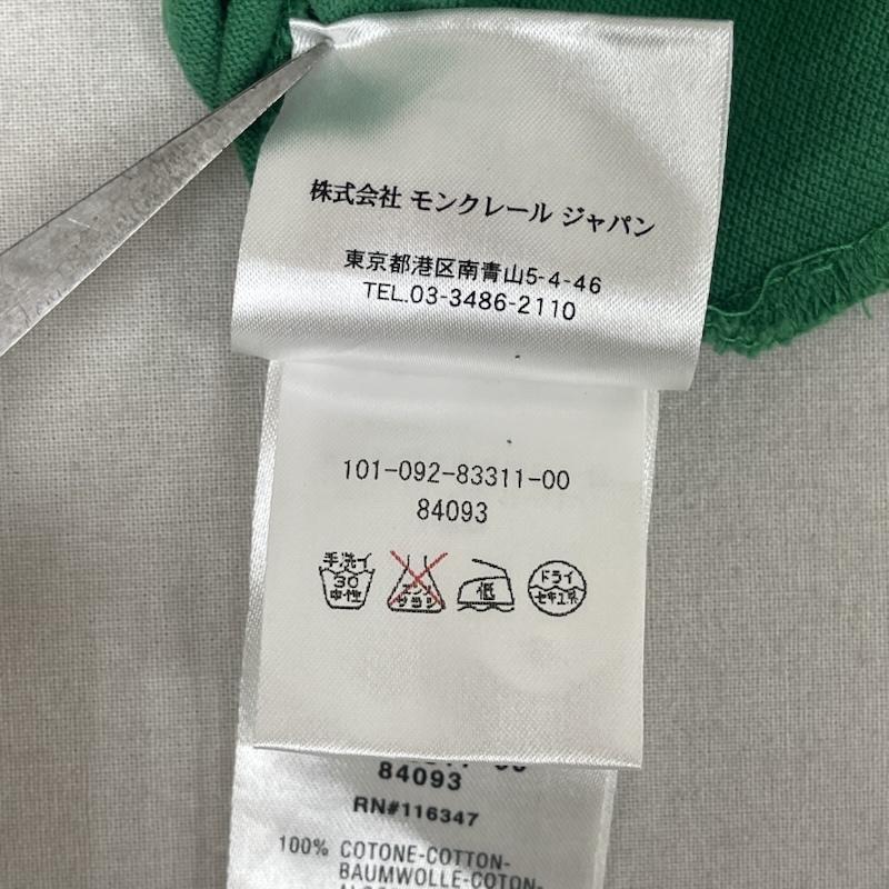モンクレール MONCLER ポロシャツ 半袖 ロゴ ワッペン刺繍 半袖 ホワイトライン ポロシャツ M 緑 / グリーン / green メンズ USED 古着 中古 50167304