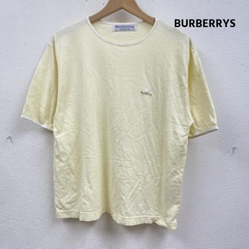 バーバリーズ BURBERRYS Tシャツ 半袖 イギリス製 ヴィンテージ ロゴ刺繍 半袖 Tシャツ カットソー M 黄 / イエロー / yellow メンズ USED 古着 中古 50167307