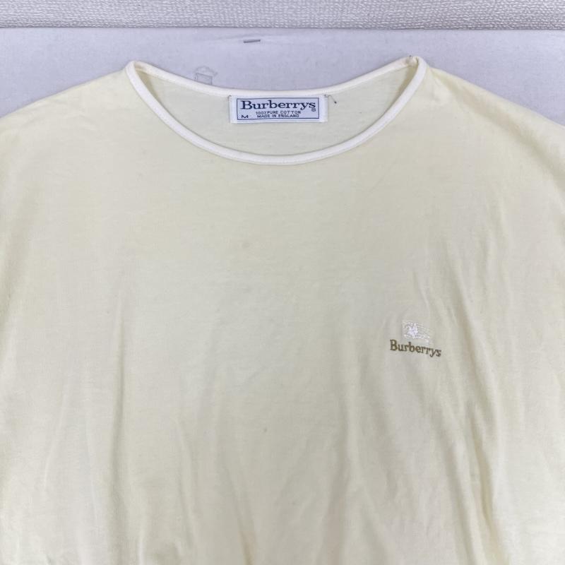 バーバリーズ BURBERRYS Tシャツ 半袖 イギリス製 ヴィンテージ ロゴ刺繍 半袖 Tシャツ カットソー M 黄 / イエロー / yellow メンズ USED 古着 中古 50167307