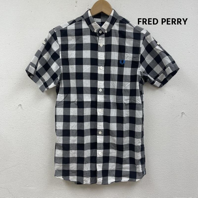 フレッドペリー FRED PERRY シャツ、ブラウス 半袖 ブロック ギンガム チェック柄 半袖 ボタン ダウンシャツ m9360 XS マルチカラー / マルチカラー / multicolor メンズ USED 古着 中古 50167308