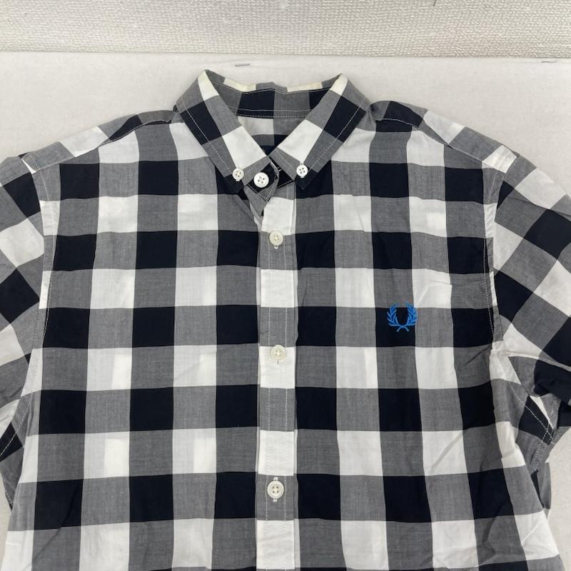 フレッドペリー FRED PERRY シャツ、ブラウス 半袖 ブロック ギンガム チェック柄 半袖 ボタン ダウンシャツ m9360 XS マルチカラー / マルチカラー / multicolor メンズ USED 古着 中古 50167308