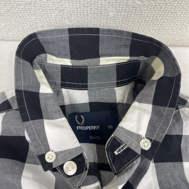 フレッドペリー FRED PERRY シャツ、ブラウス 半袖 ブロック ギンガム チェック柄 半袖 ボタン ダウンシャツ m9360 XS マルチカラー / マルチカラー / multicolor メンズ USED 古着 中古 50167308