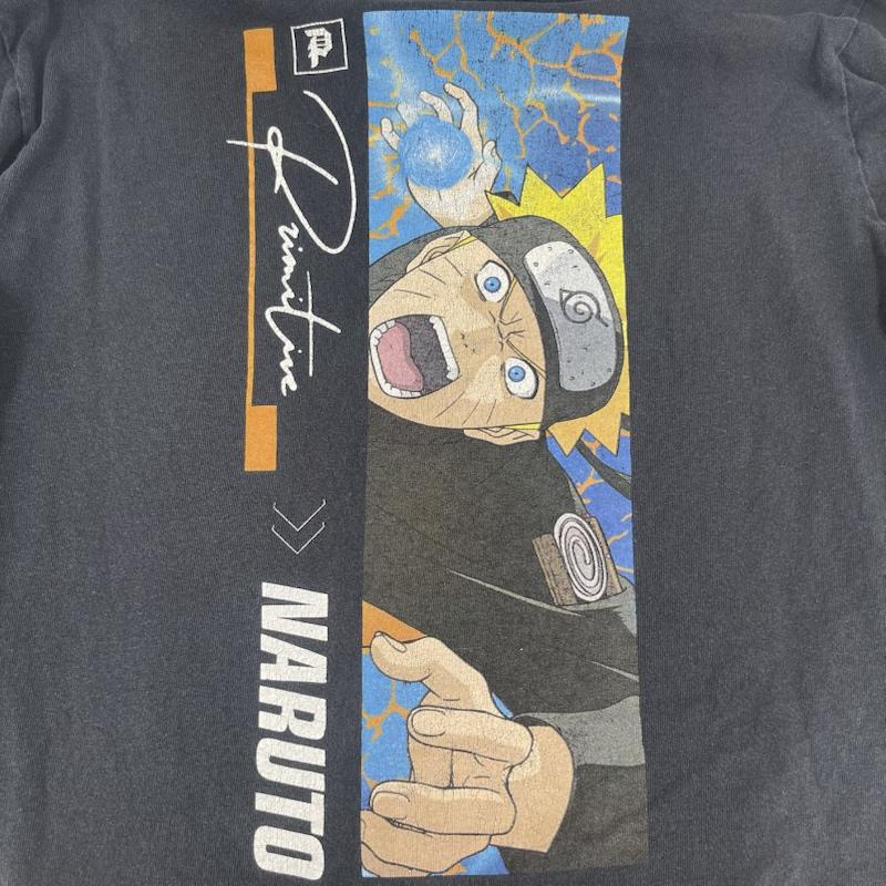 古着 USED Tシャツ 長袖 Primitive Skateboarding NARUTO -ナルト- 疾風伝 コラボ ロングスリーブ Tシャツ S 黒 / ブラック / black メンズ USED 古着 中古 50167311