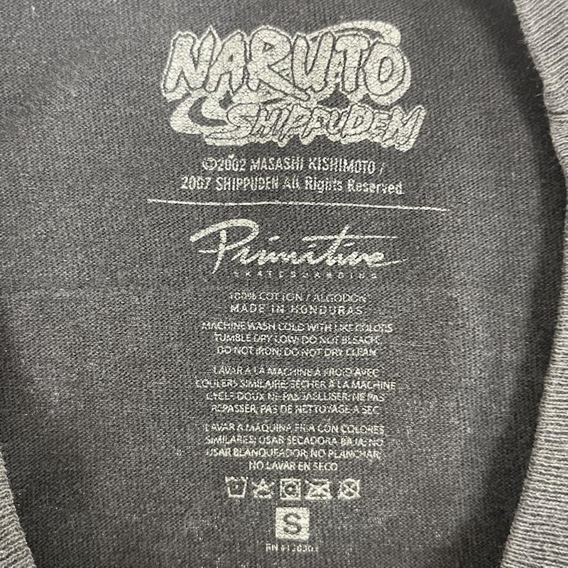 古着 USED Tシャツ 長袖 Primitive Skateboarding NARUTO -ナルト- 疾風伝 コラボ ロングスリーブ Tシャツ S 黒 / ブラック / black メンズ USED 古着 中古 50167311
