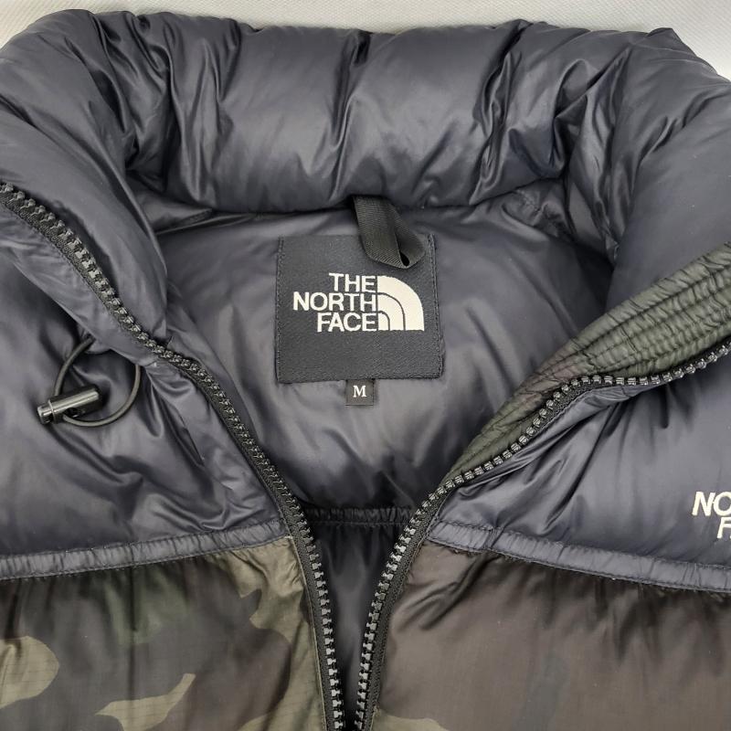 ザノースフェイス THE NORTH FACE ジャケット、上着 ダウンジャケット ノベルティヌプシ ダウンジャケット アウター スポーツ アウトドア ND91408 M カモフラージュ柄・迷彩 黒 / ブラック / black メンズ USED 古着 中古 50167314