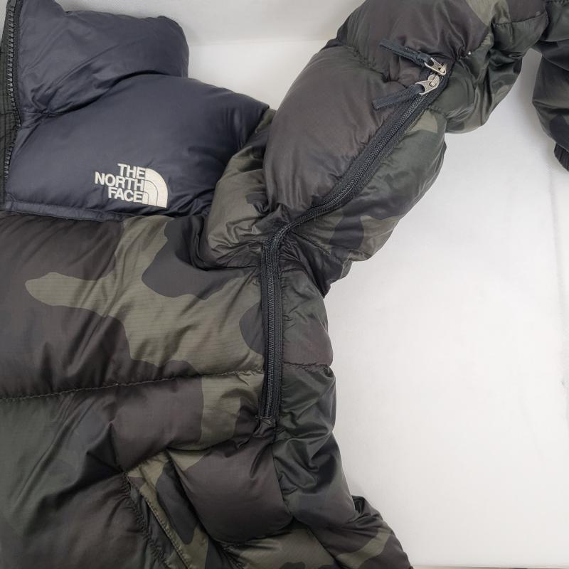 ザノースフェイス THE NORTH FACE ジャケット、上着 ダウンジャケット ノベルティヌプシ ダウンジャケット アウター スポーツ アウトドア ND91408 M カモフラージュ柄・迷彩 黒 / ブラック / black メンズ USED 古着 中古 50167314