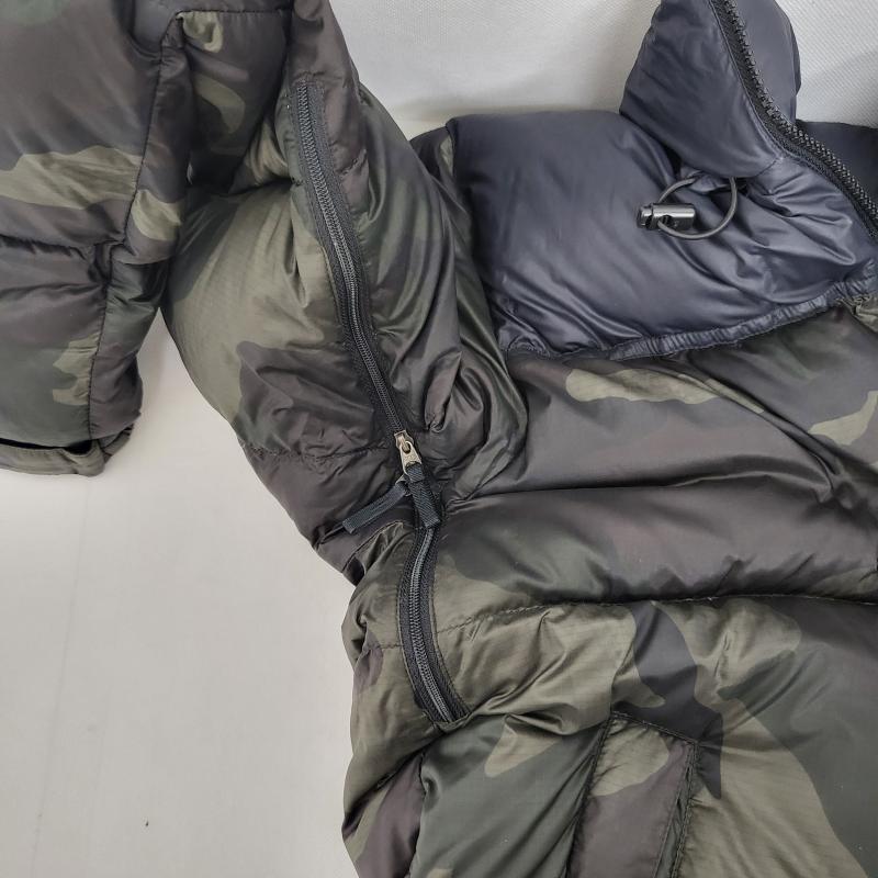 ザノースフェイス THE NORTH FACE ジャケット、上着 ダウンジャケット ノベルティヌプシ ダウンジャケット アウター スポーツ アウトドア ND91408 M カモフラージュ柄・迷彩 黒 / ブラック / black メンズ USED 古着 中古 50167314
