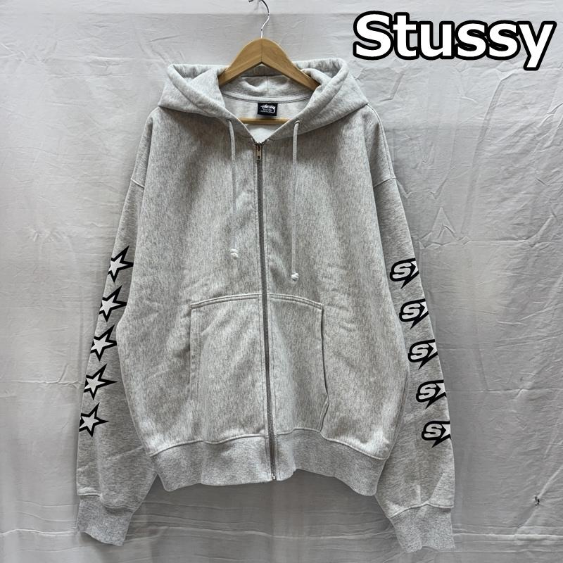 ステューシー STUSSY パーカー 長袖 SPEEDWAY ZIP HOODIE スリーブロゴ フルジップ フーディ スウェット パーカー XL メンズ USED 古着 中古 50167319