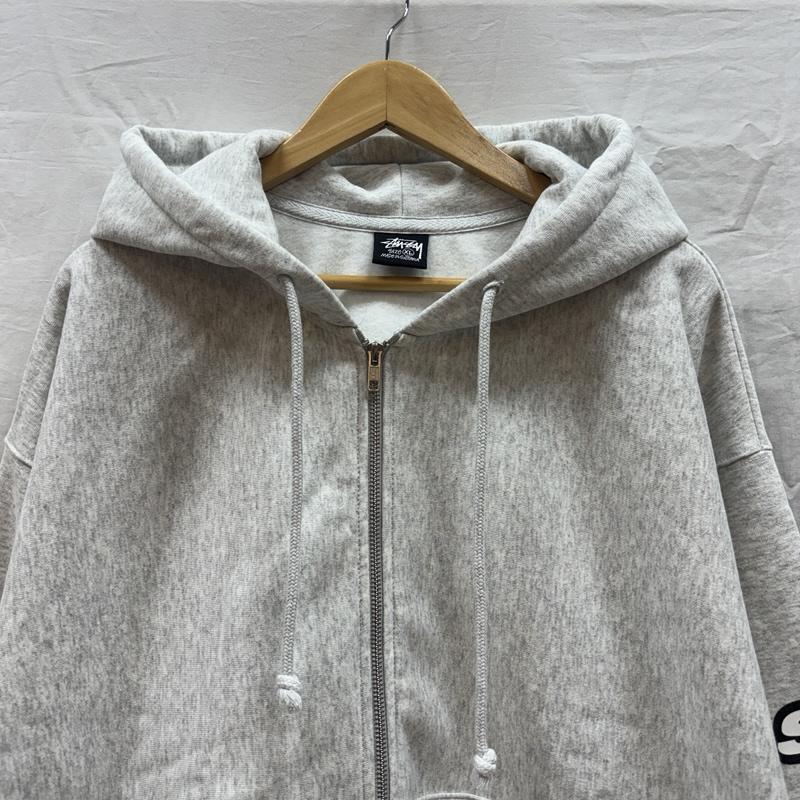 ステューシー STUSSY パーカー 長袖 SPEEDWAY ZIP HOODIE スリーブロゴ フルジップ フーディ スウェット パーカー XL メンズ USED 古着 中古 50167319