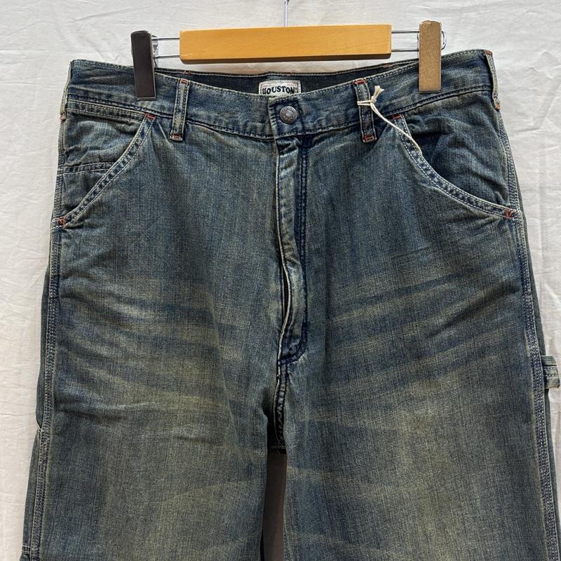 ヒューストン HOUSTON パンツ ワークパンツ、ペインターパンツ 10175 デニム ワーク ペインター パンツ UNION MADE ユニオンチケット 32インチ メンズ USED 古着 中古 50167321