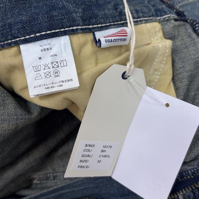 ヒューストン HOUSTON パンツ ワークパンツ、ペインターパンツ 10175 デニム ワーク ペインター パンツ UNION MADE ユニオンチケット 32インチ メンズ USED 古着 中古 50167321