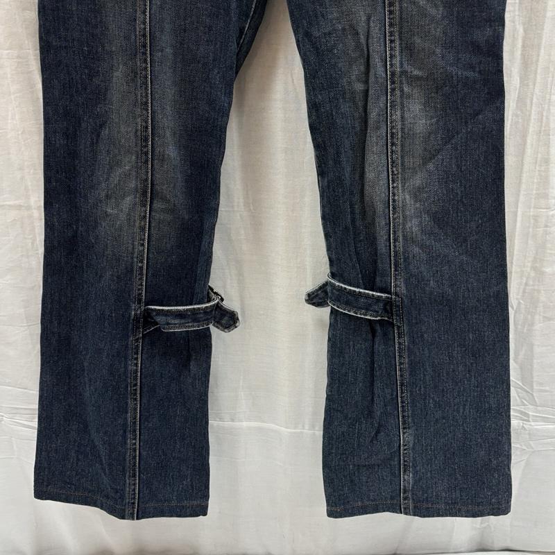 カスタムカルチャー CUSTOM CULTURE ボトムス ボトムス デニム フレア パンツ スラッシュポケット ベルトデザイン 135-1305 44 メンズ USED 古着 中古 50167322