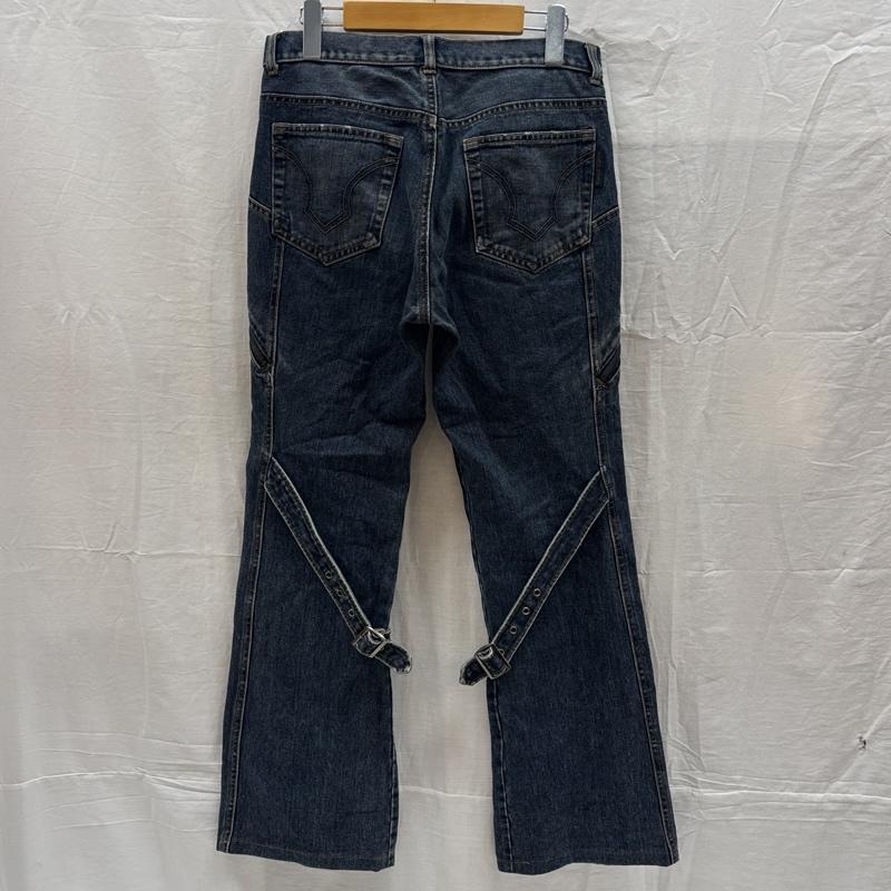 カスタムカルチャー CUSTOM CULTURE ボトムス ボトムス デニム フレア パンツ スラッシュポケット ベルトデザイン 135-1305 44 メンズ USED 古着 中古 50167322