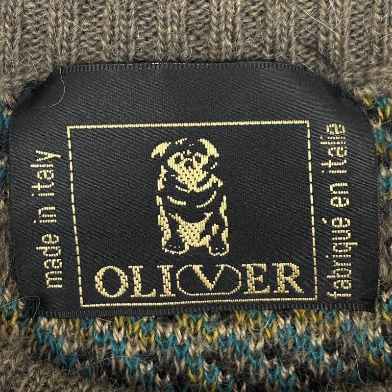 古着 USED ニット、セーター 長袖 OLIVER イタリア製 総柄 ニット セーター D-TK-2013 S メンズ USED 古着 中古 50167323