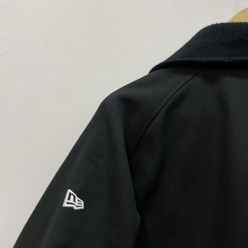 ニューエラ NEW ERA ジャケット、上着 ジャンパー、ブルゾン ウール コーチ ジャケット フロント N ワッペン 裏地 キルティング L 無地 X カモフラージュ柄・迷彩 黒 / ブラック / black メンズ USED 古着 中古 50167338