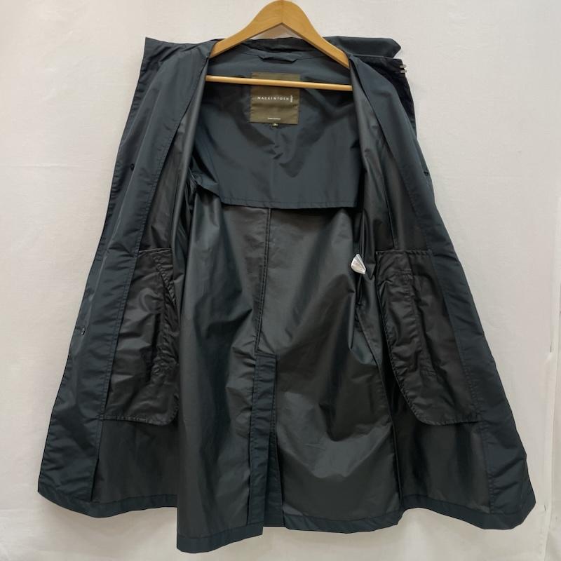 マッキントッシュ Mackintosh コート コート一般 比翼仕立て フライフロント ステンカラーコート 36 紺 / ネイビー / navy メンズ USED 古着 中古 50167339