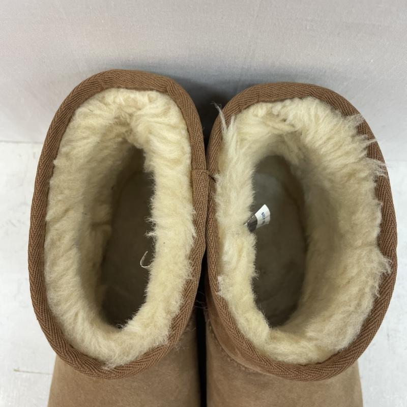アグ UGG ブーツ ショートブーツ ミニ ムートン ブーツ クラシックミニII チェスナット シープ スキン ボア 27.0cm キャメル / キャメル / メンズ USED 古着 中古 50167341