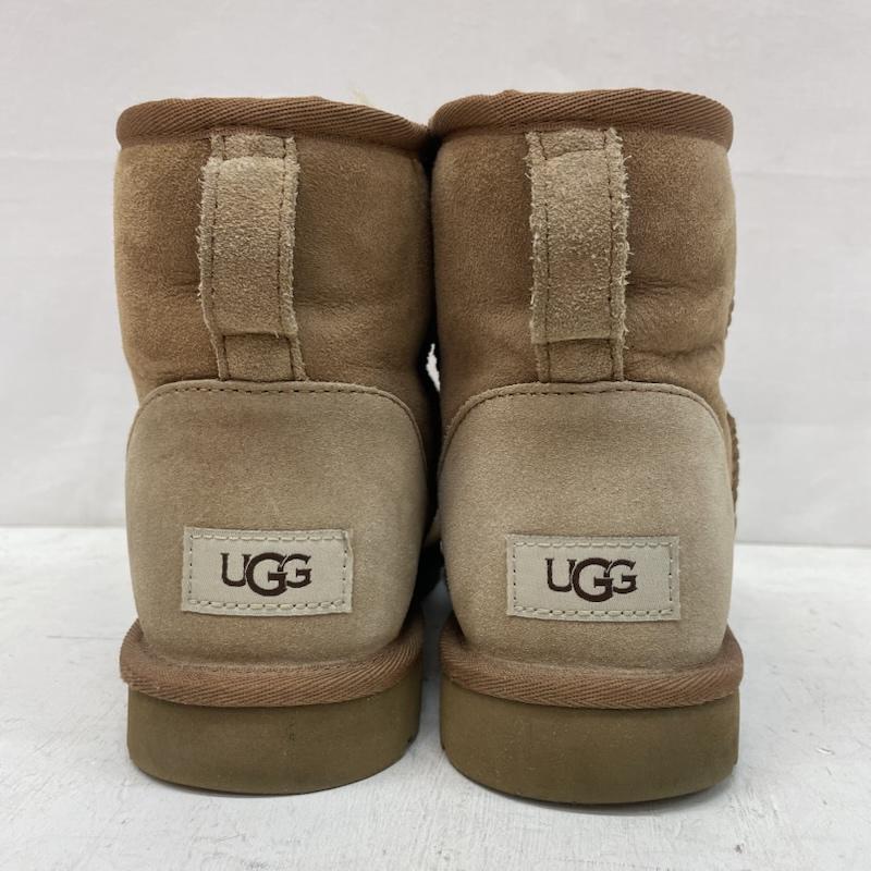 アグ UGG ブーツ ショートブーツ ミニ ムートン ブーツ クラシックミニII チェスナット シープ スキン ボア 27.0cm キャメル / キャメル / メンズ USED 古着 中古 50167341