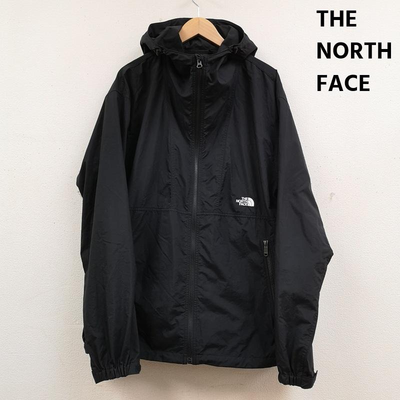 ザノースフェイス THE NORTH FACE ジャケット、上着 ジャンパー、ブルゾン ドローコード ベルクロ 撥水 防風 マウンテン パーカー コンパクト ジャケット NP72230 XXL 黒 / ブラック / black メンズ USED 古着 中古 50167345