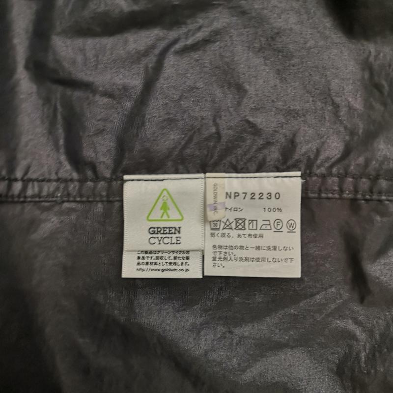 ザノースフェイス THE NORTH FACE ジャケット、上着 ジャンパー、ブルゾン ドローコード ベルクロ 撥水 防風 マウンテン パーカー コンパクト ジャケット NP72230 XXL 黒 / ブラック / black メンズ USED 古着 中古 50167345