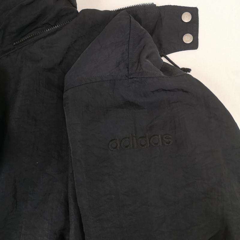 アディダス adidas ジャケット、上着 ジャンパー、ブルゾン スナップボタン ビックロゴ キルティング ロング モッズコート ベンチコート 黒 / ブラック / black メンズ USED 古着 中古 50167346
