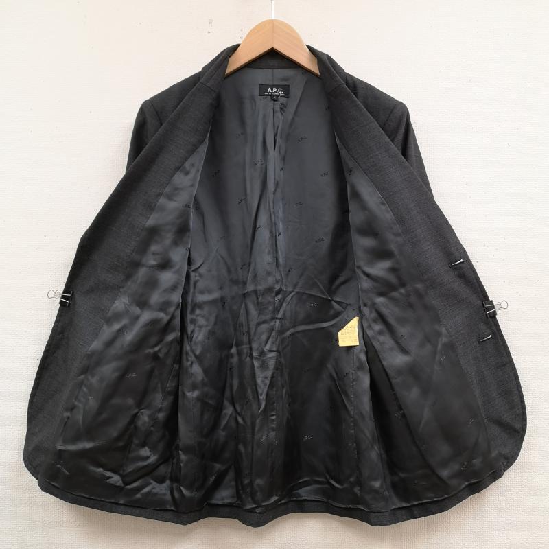 アーペーセー A.P.C. ジャケット、上着 ジャケット、ブレザー ポーランド製 2つボタン パッチポケット ブレザー テーラード ジャケット S 灰 / グレー / gray メンズ USED 古着 中古 50167347