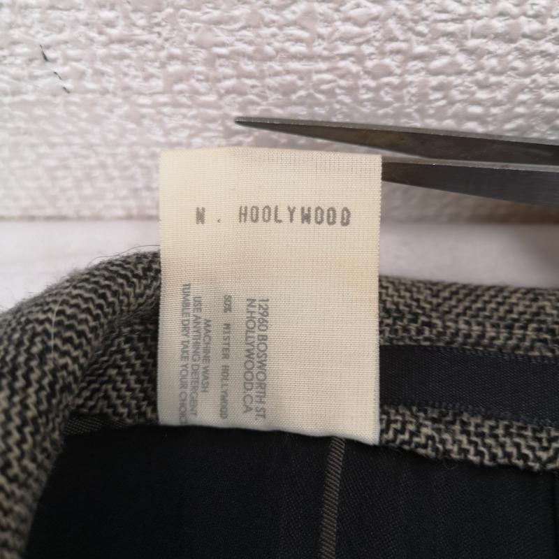 エヌハリウッド N.HOOLYWOOD ジャケット、上着 ジャケット、ブレザー 日本製 19AW モダン ヘリンボーン ダブルブレスト ジャケット 192-JK04 36 灰 / グレー / gray メンズ USED 古着 中古 50167348