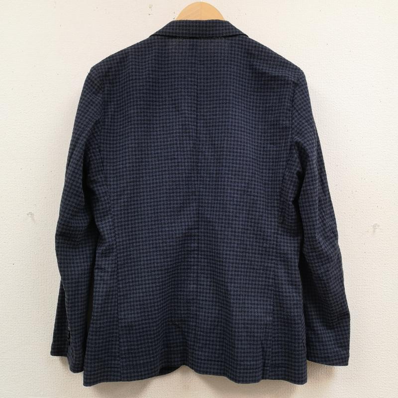 マッキントッシュ フィロソフィー MACKINTOSH PHILOSOPHY ジャケット、上着 ジャケット、ブレザー チェック柄 シングルブレスト 2つボタン ブレザー テーラード ジャケット H1E32-751-28 36 青 / ブルー / blue X 黒 / ブラック / black メンズ USED 古着 中古 50167354