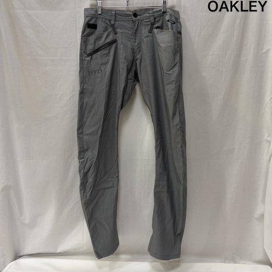 オークリー OAKLEY ボトムス ボトムス バークコレクション 3Dパンツ ストレッチパンツ 422274jp スカル ゴルフライン 33インチ 無地 X ロゴ、文字 灰 / グレー / gray メンズ USED 古着 中古 50167355