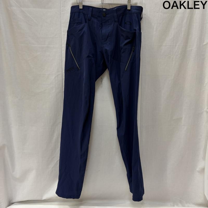 オークリー OAKLEY ボトムス ボトムス Skull Breathable 3D Tapered スカル ブリーザブル 3D テーパード 422418JP スカル ゴルフライン 34インチ 無地 X ロゴ、文字 紺 / ネイビー / navy メンズ USED 古着 中古 50167357
