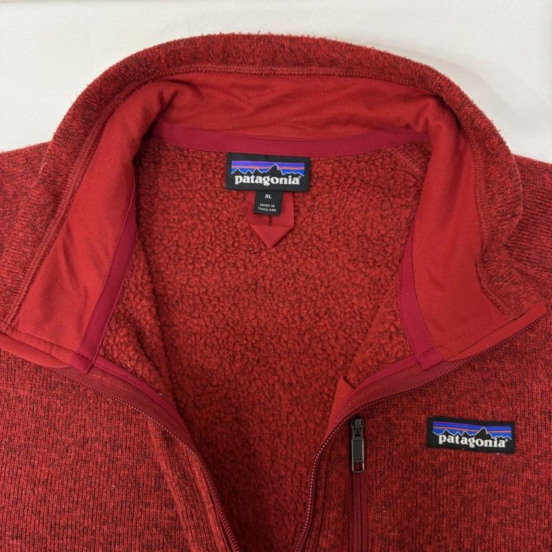パタゴニア patagonia トップス トップス ベターセーター ハーフジップ フリース プルオーバー ハイネック 25522fa17 XL 無地 X ロゴ、文字 赤 / レッド / red メンズ USED 古着 中古 50167359