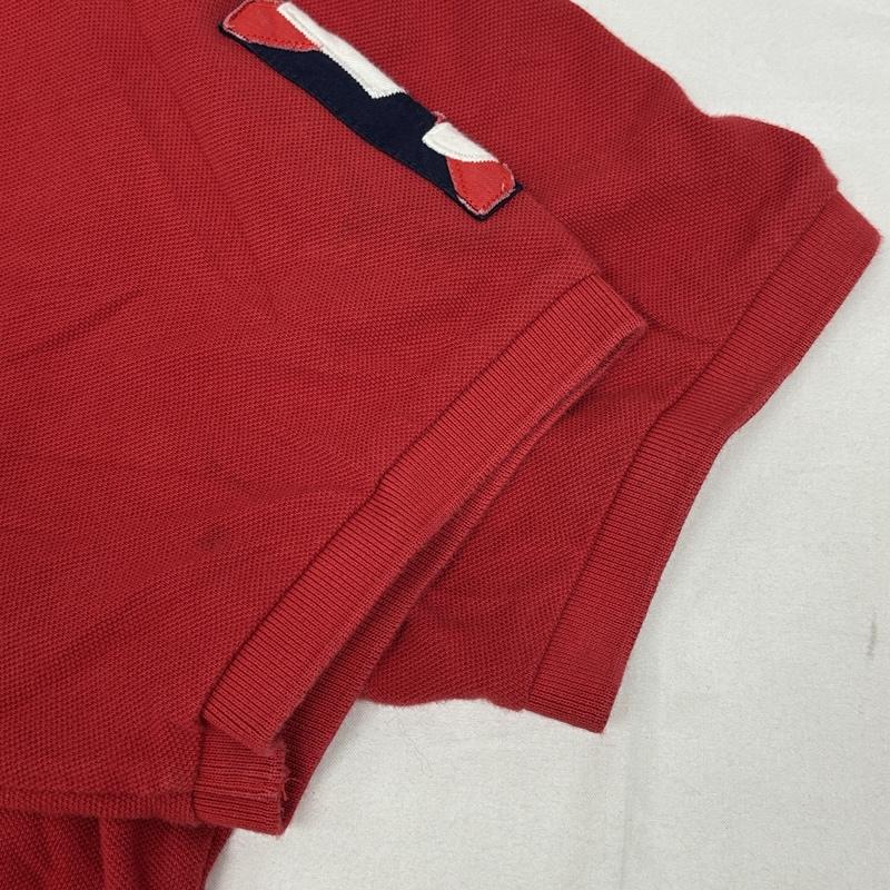 ポロラルフローレン POLO RALPH LAUREN ポロシャツ 半袖 CUSTOM FIT ビッグポニー 鹿の子 半袖 ポロシャツ XL 赤 / レッド / red メンズ USED 古着 中古 50167363