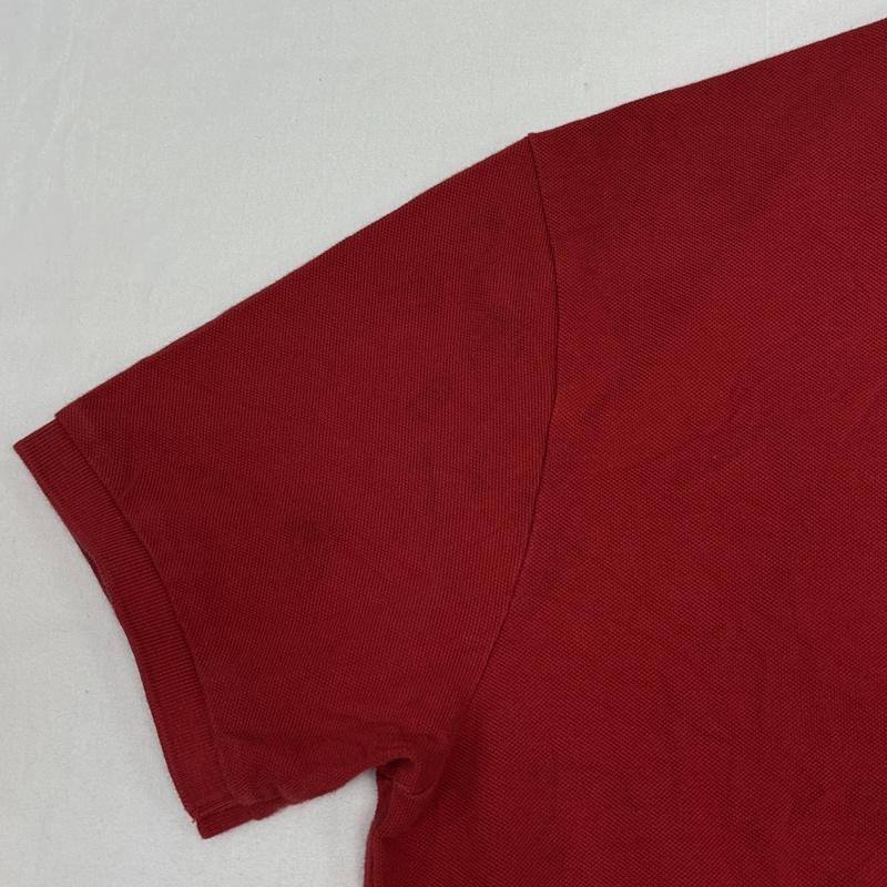 ポロラルフローレン POLO RALPH LAUREN ポロシャツ 半袖 CUSTOM FIT ビッグポニー 鹿の子 半袖 ポロシャツ XL 赤 / レッド / red メンズ USED 古着 中古 50167363