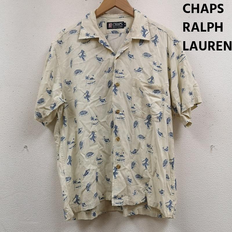 チャップスラルフローレン CHAPSRALPHLAUREN シャツ、ブラウス 半袖 フラガール ヤシの木 カジキマグロ 魚 ハワイアン 総柄 オープンカラー アロハ シャツ M マルチカラー / マルチカラー / multicolor メンズ USED 古着 中古 50167365