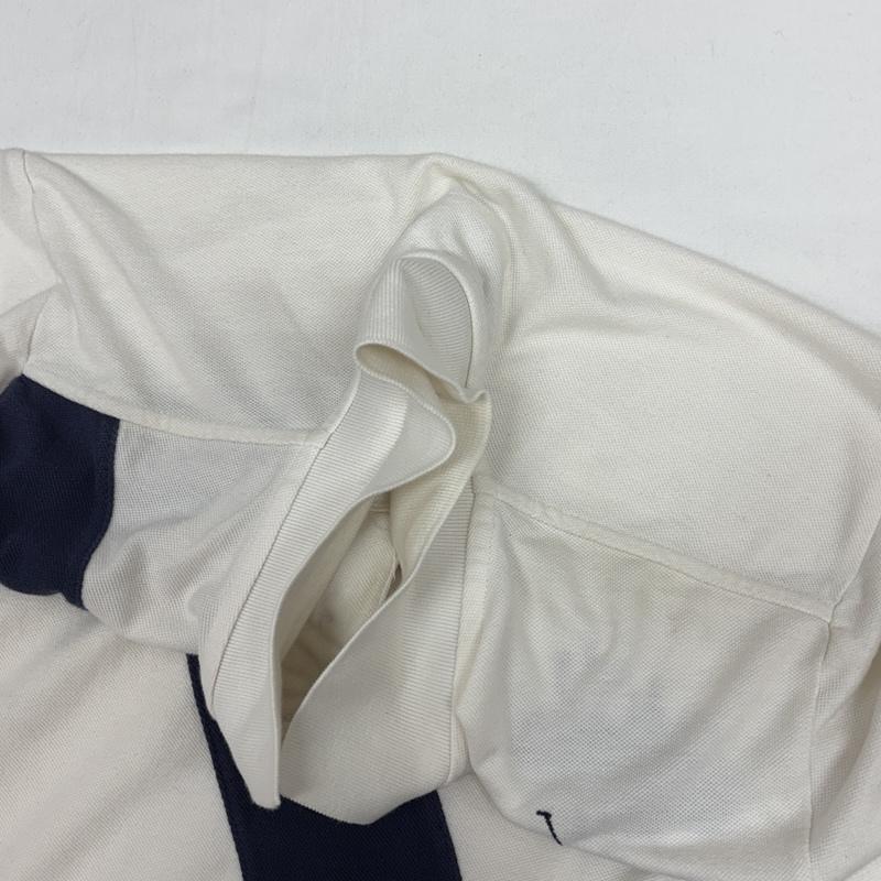 ポロラルフローレン POLO RALPH LAUREN ポロシャツ 半袖 ポロプレイヤー ビッグポニー 鹿の子 半袖 ポロシャツ XL 白 / ホワイト / white X 紺 / ネイビー / navy ボーイズ USED 古着 中古 50167366
