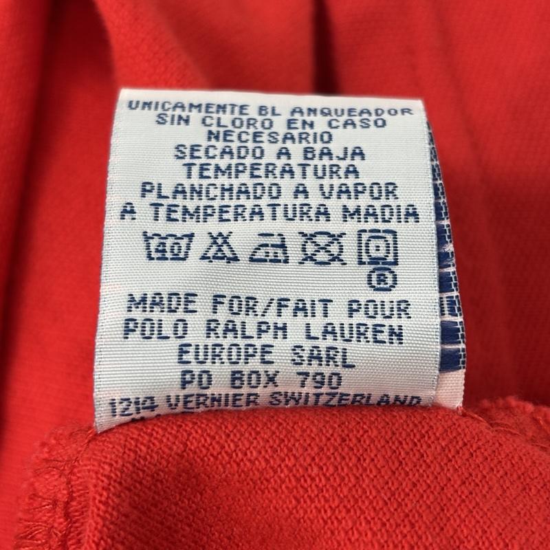 ポロバイラルフローレン Polo by RALPH LAUREN ポロシャツ 半袖 CLASSIC FIT US OPEN MERION2013 ビッグポニー 鹿の子 半袖 ポロシャツ L 白 / ホワイト / white X 赤 / レッド / red メンズ USED 古着 中古 50167372