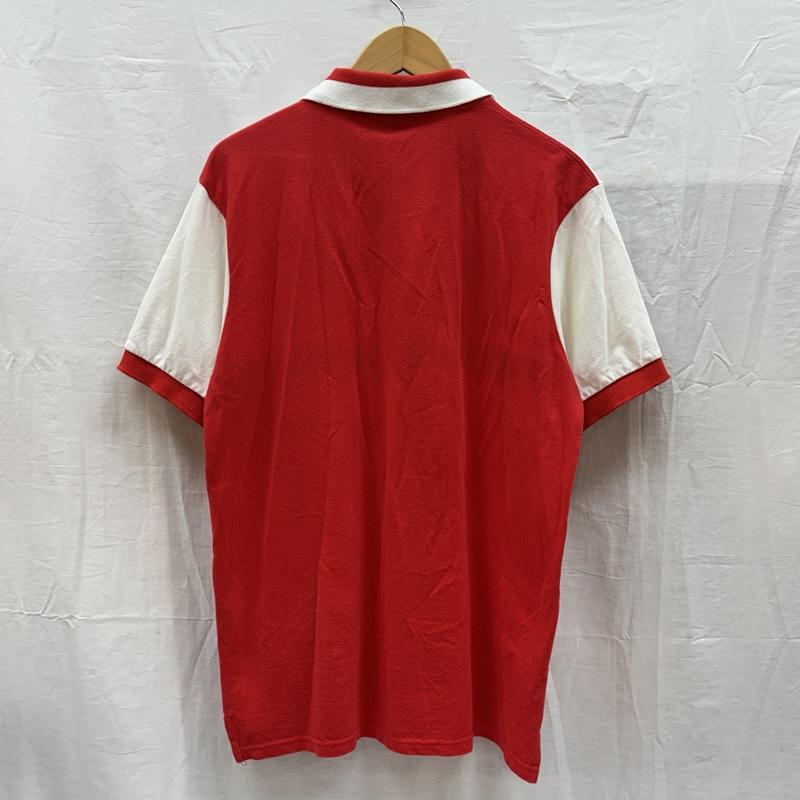 ポロバイラルフローレン Polo by RALPH LAUREN ポロシャツ 半袖 CLASSIC FIT US OPEN MERION2013 ビッグポニー 鹿の子 半袖 ポロシャツ L 白 / ホワイト / white X 赤 / レッド / red メンズ USED 古着 中古 50167372