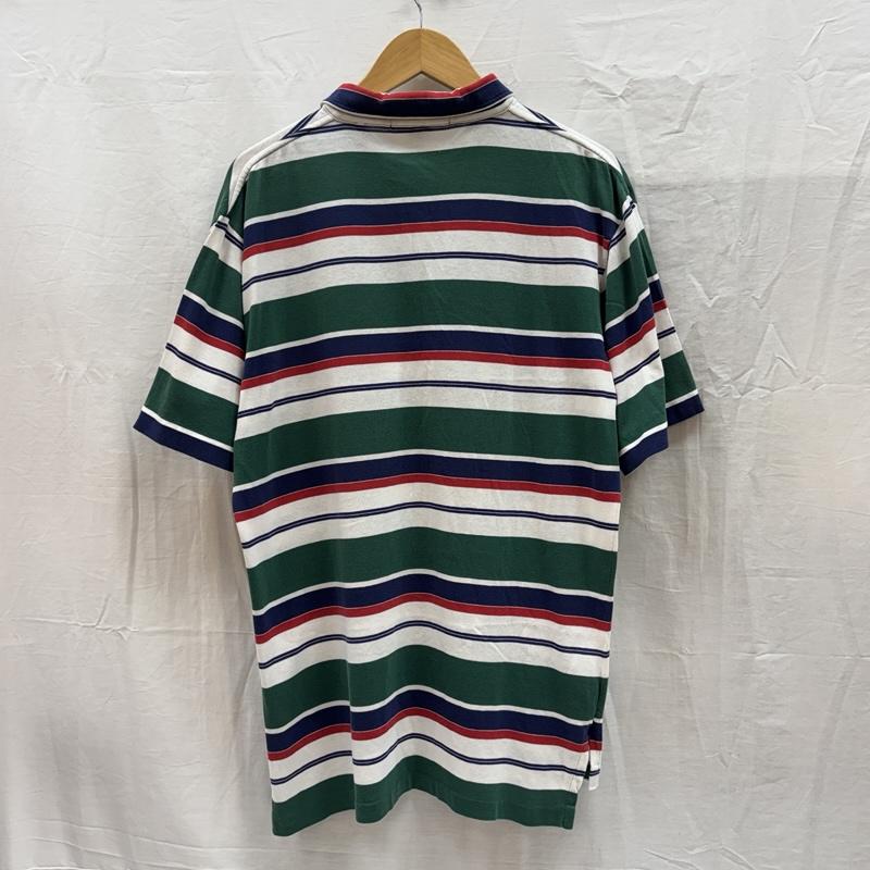 ポロバイラルフローレン Polo by RALPH LAUREN ポロシャツ 半袖 スリランカ製 ボーダー柄 半袖 ポロシャツ M ボーダー柄 メンズ USED 古着 中古 50167374