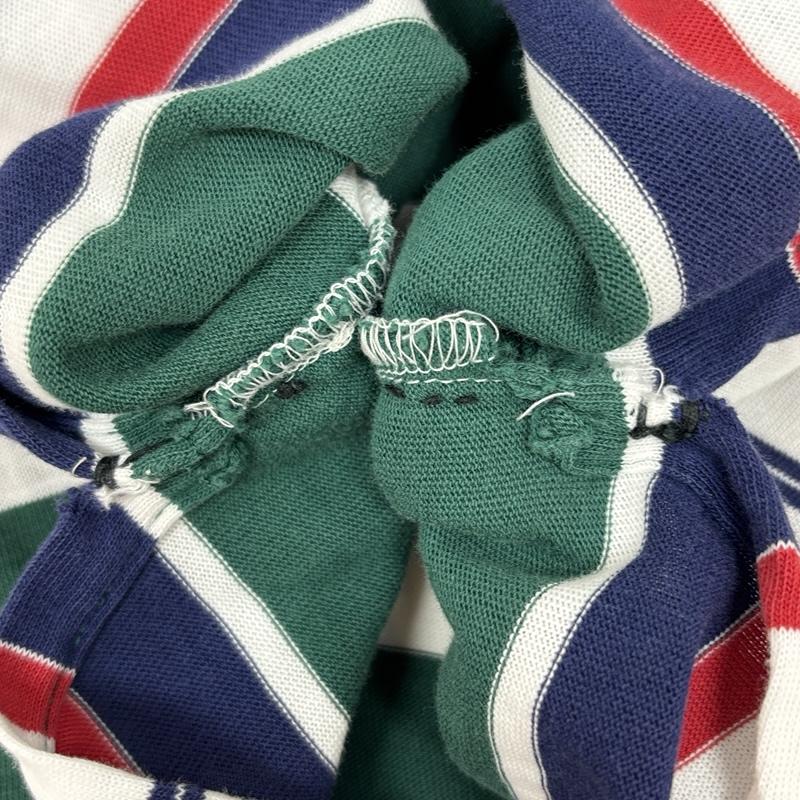 ポロバイラルフローレン Polo by RALPH LAUREN ポロシャツ 半袖 スリランカ製 ボーダー柄 半袖 ポロシャツ M ボーダー柄 メンズ USED 古着 中古 50167374