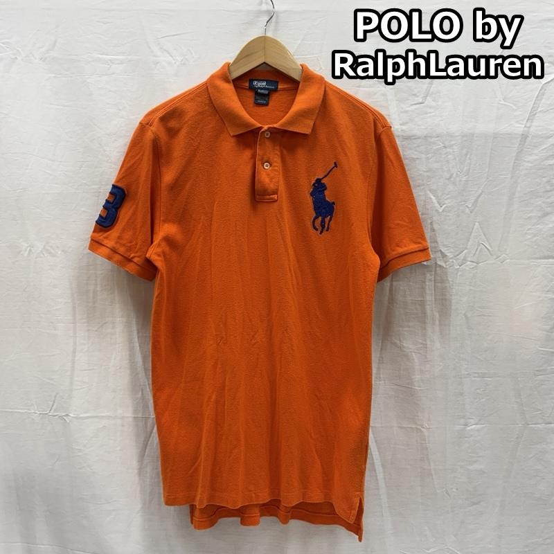 ポロバイラルフローレン Polo by RALPH LAUREN ポロシャツ 半袖 ビッグポニー 鹿の子 半袖 ポロシャツ XL 橙 / オレンジ / orange ボーイズ USED 古着 中古 50167375