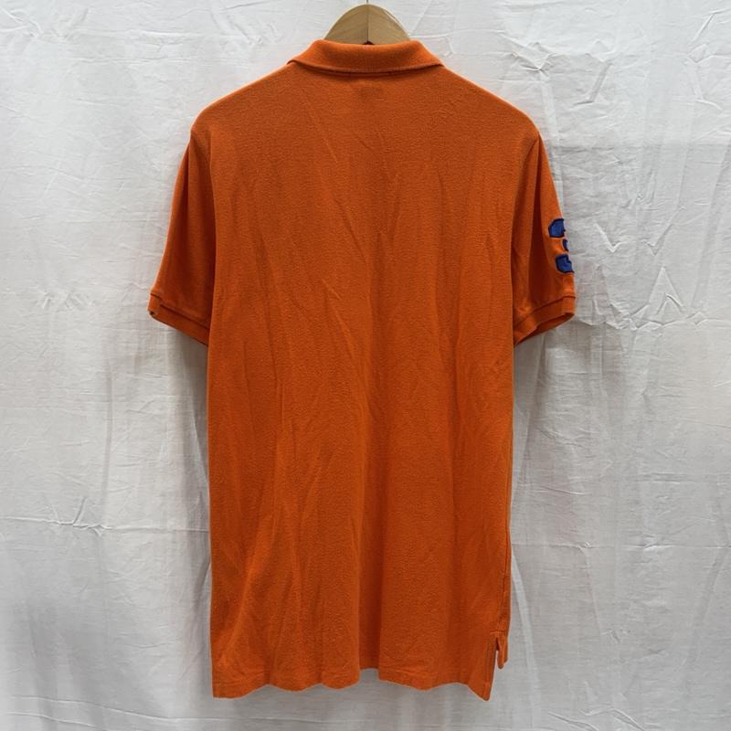ポロバイラルフローレン Polo by RALPH LAUREN ポロシャツ 半袖 ビッグポニー 鹿の子 半袖 ポロシャツ XL 橙 / オレンジ / orange ボーイズ USED 古着 中古 50167375