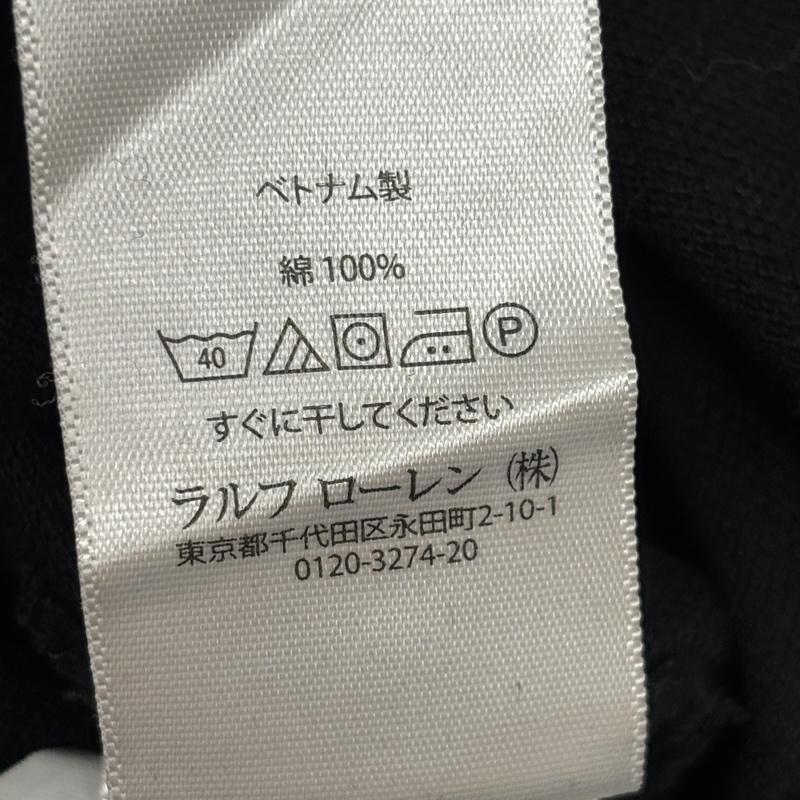 ポロラルフローレン POLO RALPH LAUREN ポロシャツ 長袖 ビッグポニー 鹿の子 長袖 ポロシャツ L 黒 / ブラック / black メンズ USED 古着 中古 50167376