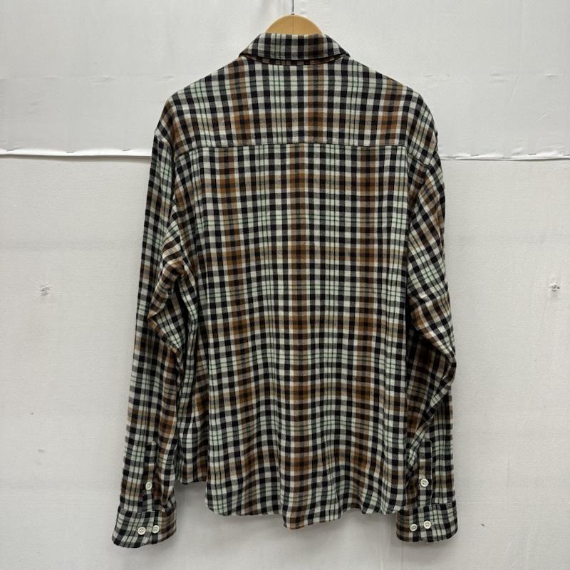 アンユーズド UNUSED シャツ、ブラウス 長袖 Rayon check shirt レーヨン チェック シャツ US2524 2 茶 / ブラウン / brown X マルチカラー / マルチカラー / multicolor メンズ USED 古着 中古 50167379