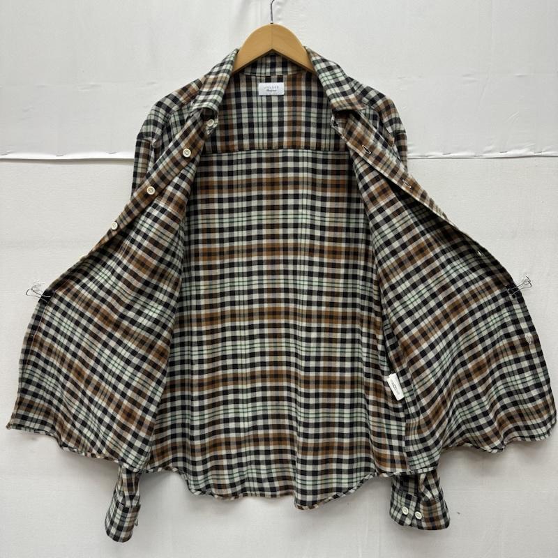 アンユーズド UNUSED シャツ、ブラウス 長袖 Rayon check shirt レーヨン チェック シャツ US2524 2 茶 / ブラウン / brown X マルチカラー / マルチカラー / multicolor メンズ USED 古着 中古 50167379