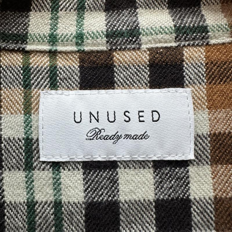 アンユーズド UNUSED シャツ、ブラウス 長袖 Rayon check shirt レーヨン チェック シャツ US2524 2 茶 / ブラウン / brown X マルチカラー / マルチカラー / multicolor メンズ USED 古着 中古 50167379