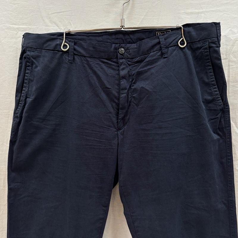 ポロバイラルフローレン Polo by RALPH LAUREN ボトムス ボトムス STRAIGHT FIT ビッグサイズ トラウザー パンツ 38インチ 紺 / ネイビー / navy メンズ USED 古着 中古 50167385