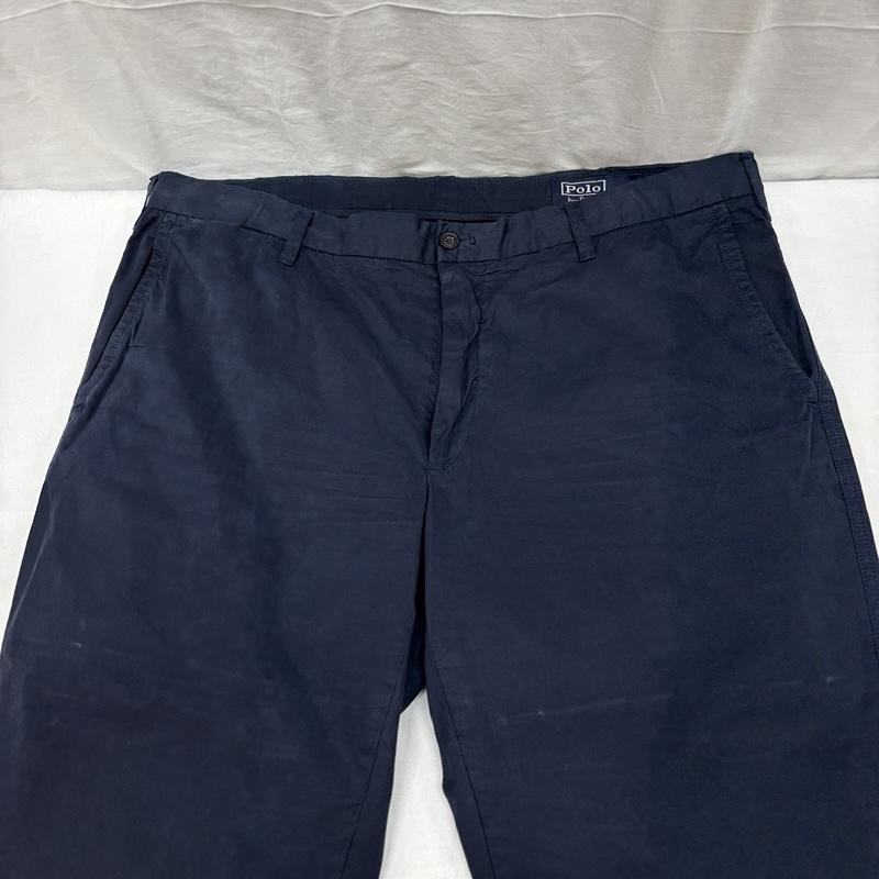 ポロバイラルフローレン Polo by RALPH LAUREN ボトムス ボトムス STRAIGHT FIT ビッグサイズ トラウザー パンツ 38インチ 紺 / ネイビー / navy メンズ USED 古着 中古 50167385
