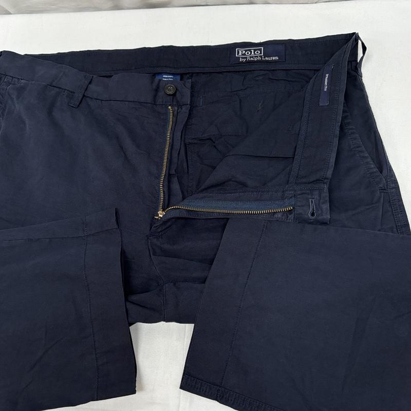 ポロバイラルフローレン Polo by RALPH LAUREN ボトムス ボトムス STRAIGHT FIT ビッグサイズ トラウザー パンツ 38インチ 紺 / ネイビー / navy メンズ USED 古着 中古 50167385